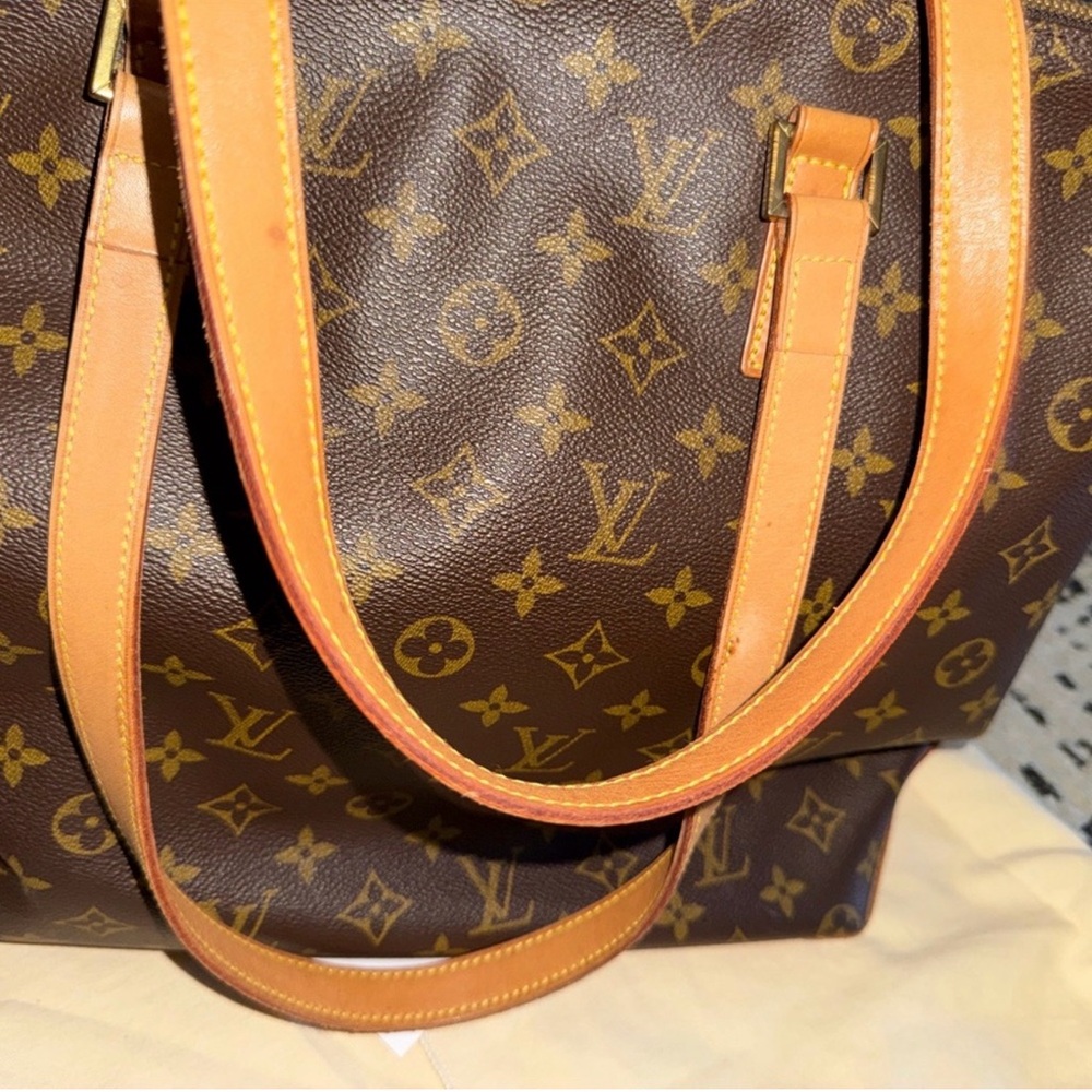 Louis Vuitton Monogram Canvas Tote with Vachetta Leather Straps - Picture 3 of 6